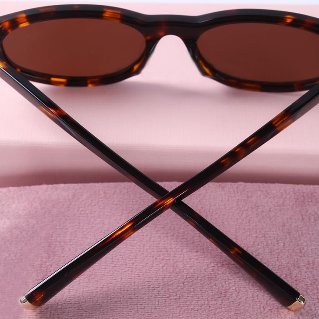 Modne owalne damskie okulary przeciwsłoneczne okrągłe retro UV400