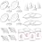 Nenesupply Pump Parts Compatible with Spectra S2 S1 9 Plus Breast Pump to Replace Spectra Pump Parts S2 Accessories Flange 19mm Duckbill Valve Tubing Bottles Backflow Protector (19mm - 4 Sets)