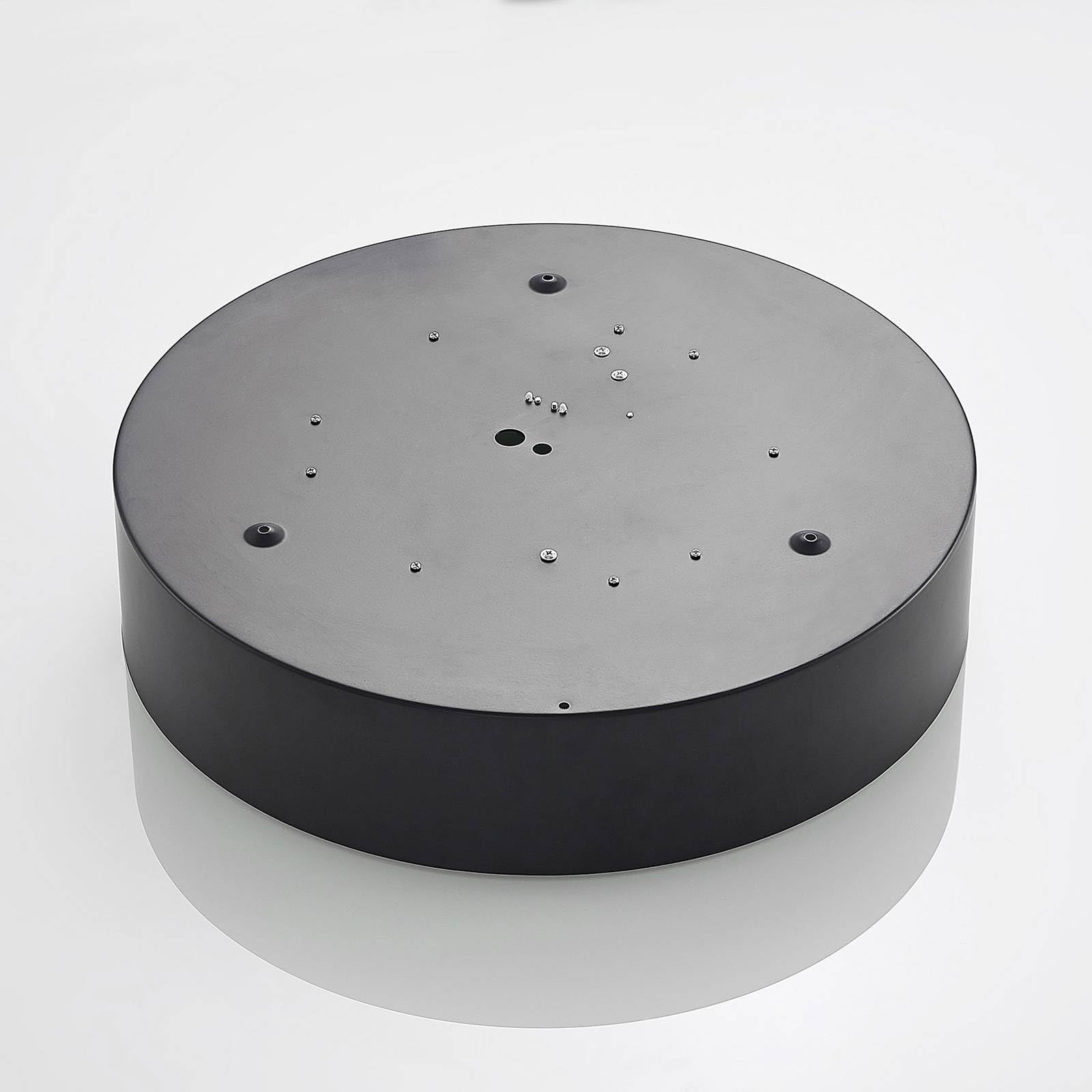 Lindby LED Deckenleuchte Kambia (Modern) in Schwarz aus Aluminium (1 flammig,) - Lampe Deckenlampe Wohnzimmerleuchte