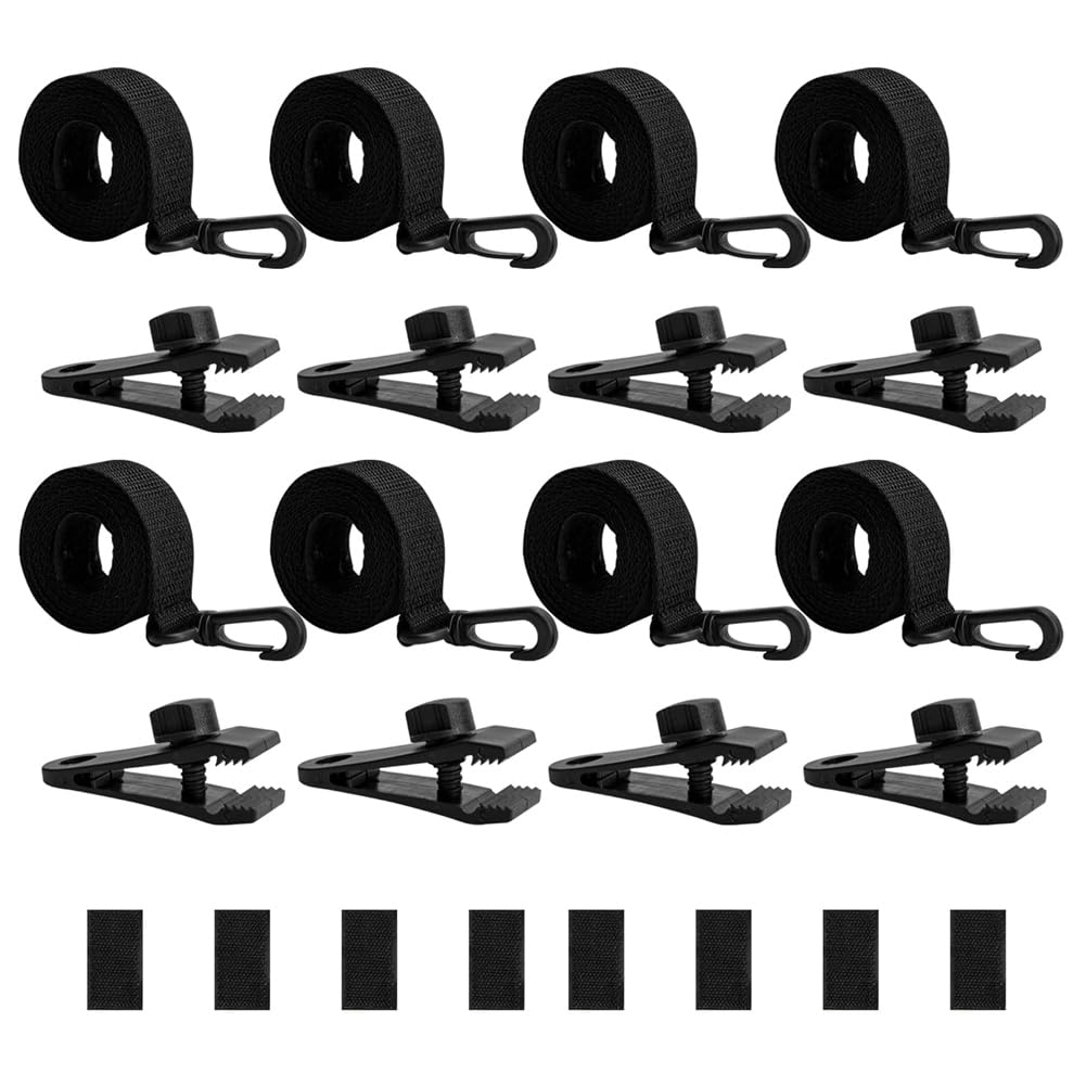 CTRLZS Inground Pool Solar Blanket Reel Attachment Kit: 24 Straps, Clips for Secure & Efficient Covering