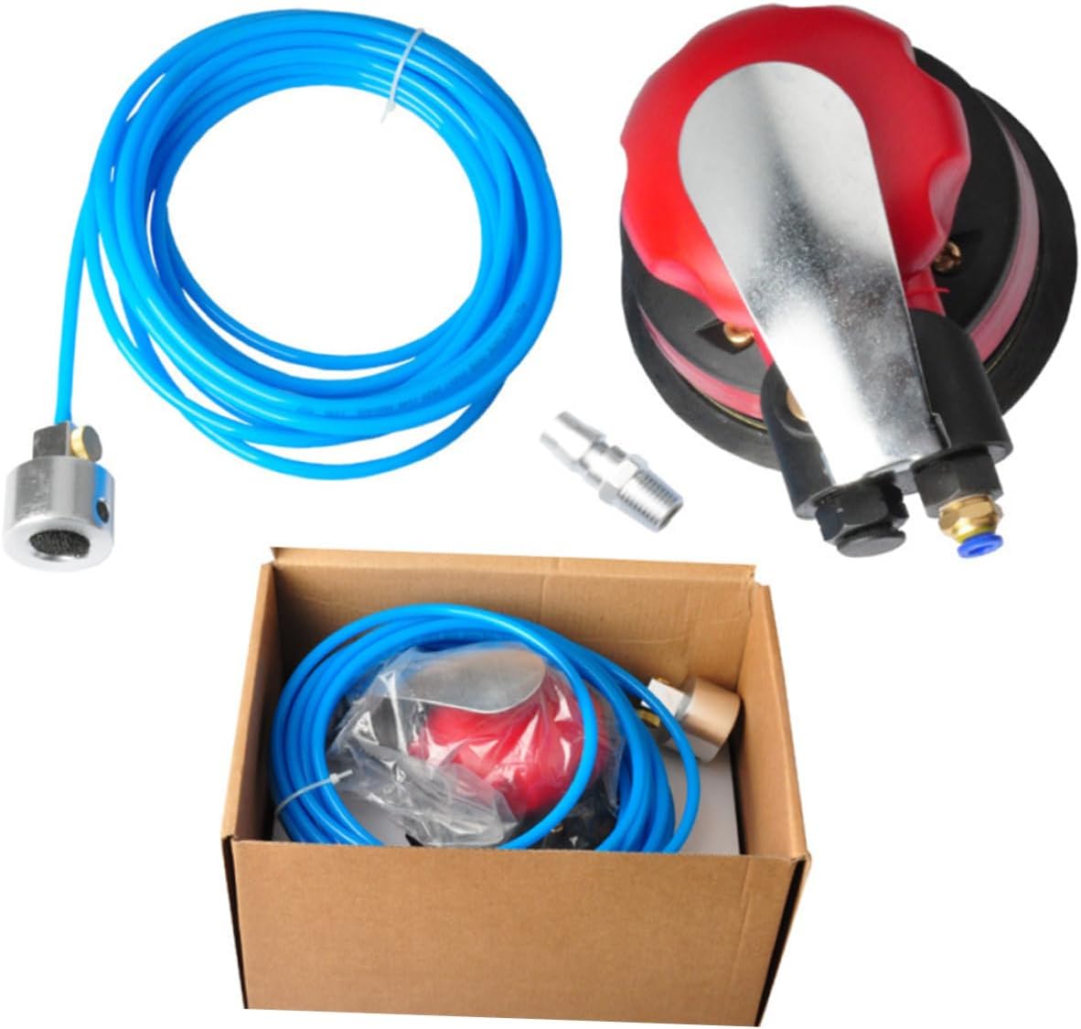 1pc Pneumatic Polisher Sander Kit Inlet Orbital Waxing Tool for Car Furniture High Precision Low Fast Grinding up to Construction
