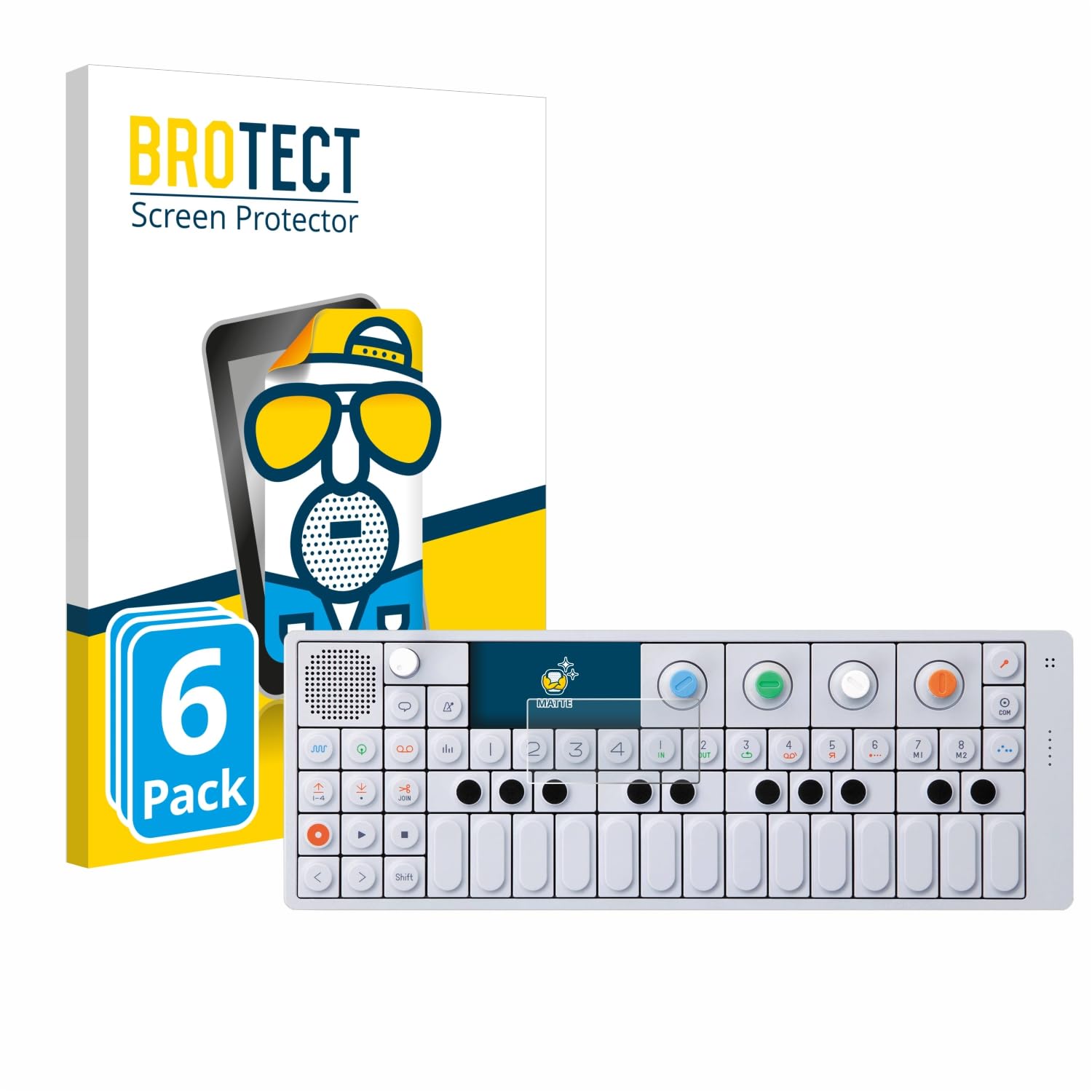 brotect Screen Protector Anti-Glare Compatible with Teenage Engineering OP-1 Sampler & Controller (6 Pack) Screen Protector Matte, Protection Film