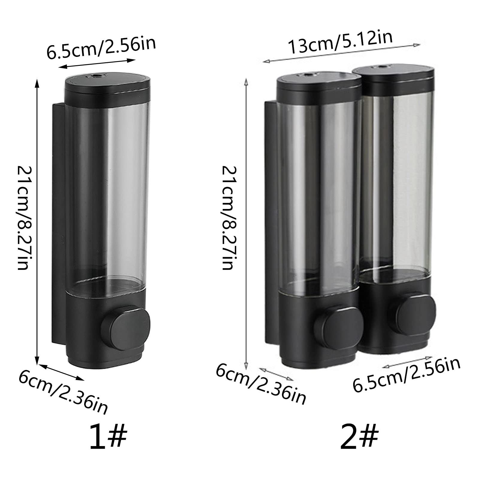 Dispensador de jabón Manual de 300 ml Dispensador de jabón de Prensa Manual montado en la Pared para Platos Loción líquida Gel de Ducha Cámara de champú de líquido para baño
