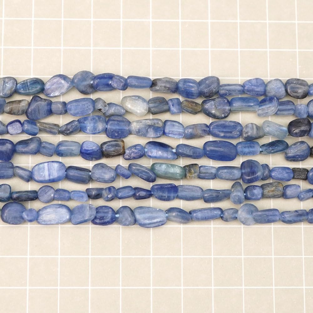 Amazon.co.jp: カイヤナイト 11×6‐7×3mm タンブル ビーズ 連売り