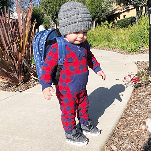 Image of Funky Junque Kids Baby Toddler Ribbed Knit Children's Winter Hat Beanie Cap