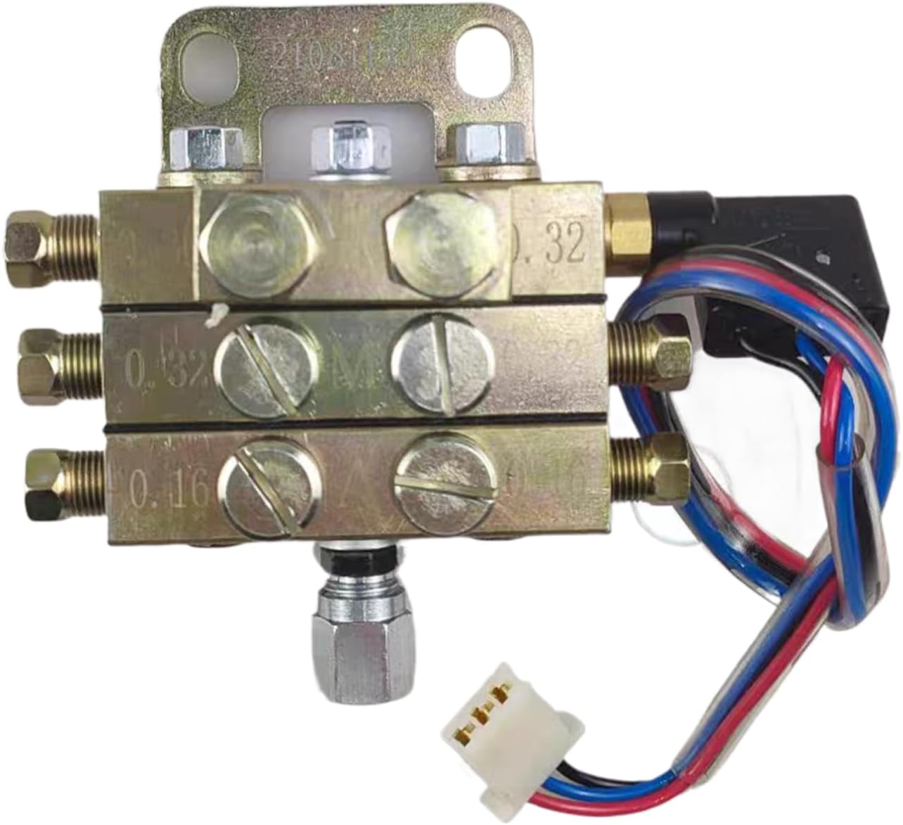 1pcs JPQ1 Plate Type Oil Separator(JPQ1 1in5out+Switch)