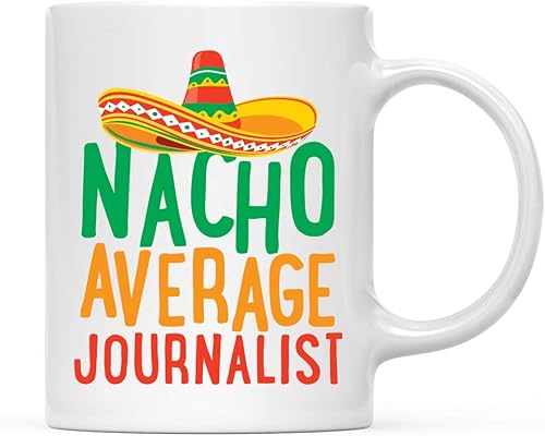 Vista 51 de Andaz Press Funny Quirky - Taza de café de cerámica de 11 onzas, regalo de broma, Nacho Promedio, 1 paquete sacerdote.