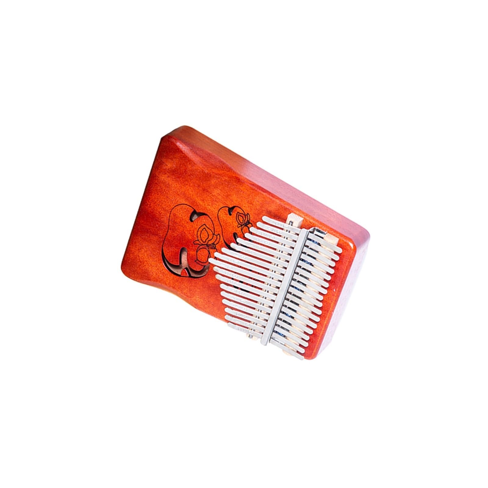 kalimba mini 17-tonowe pianino kciukowe w kolorze retro drewniane pudełko typu kalimba palec fortepian
