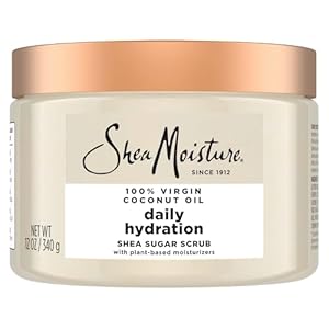 SheaMoisture Shea Sugar Body Scrub For Nourish And Replenish Skin Virgin Coconut Oil Daily Hydrating Body Scrub With 24h Shea Moisture Nutrients 12 oz