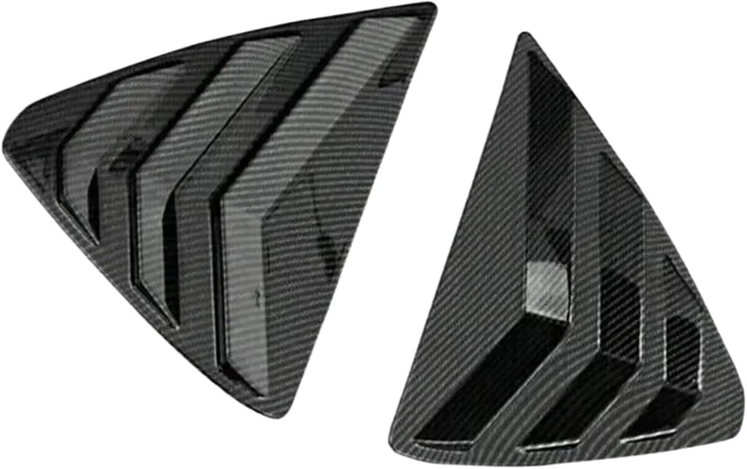 Compatible for Mazda CX-5 CX5 2017-2023 Car Rear Louver Window Side Shutter Cover Trim Sticker Vent Scoop ABS Carbon Fiber Accessories Auto(Carbon Fiber Look)