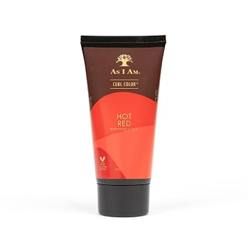 As I Am Curl Color - Hot Red - 3 oz - Temporary Color & Curling Gel - Medium Hold - Vegan & Cruelty Free