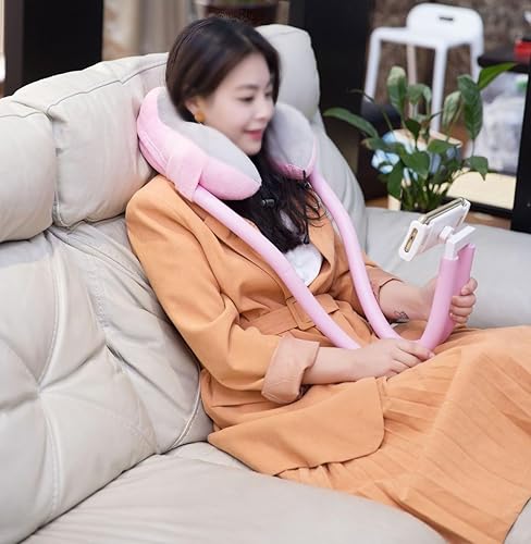 Miniatura 8 de Chapter Seven Soporte de teléfono con almohada en U, soporte para teléfono con almohada para el cuello, soporte para teléfono perezoso, rotación de