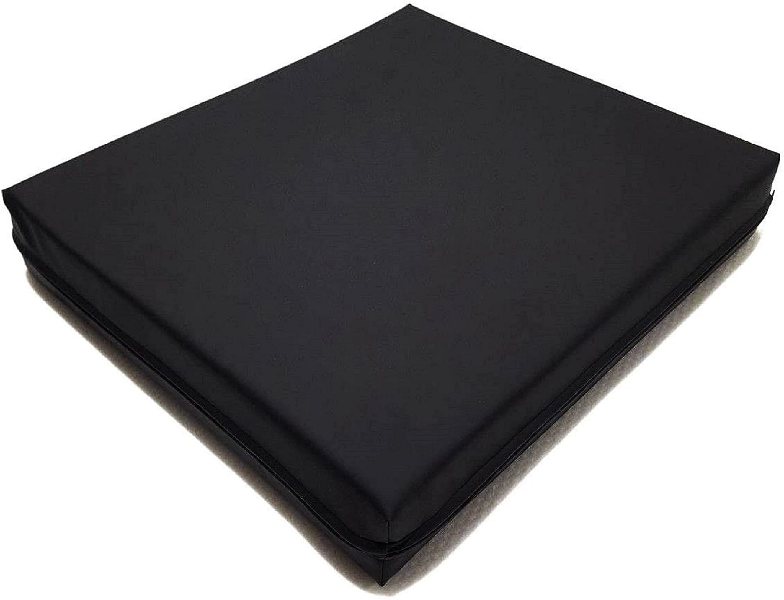 Top Style Collection Garden Seat Pads Garden Seat Cushions Waterproof Outdoor Seat Cushions Rattan Cushions Chair Seat Pads Garden Patio Chair Cushions (60cm X 60cm X 10cm, Black)