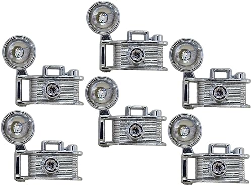 Mini modelo de cámara vintage para casa de muñecas, accesorios de cámara retro en miniatura para decoración de casa pequeña y accesorios de