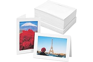 Best Paper Greetings 48 Pack Photo Frame Cards with Envelopes for 4x6 Photos (White)
