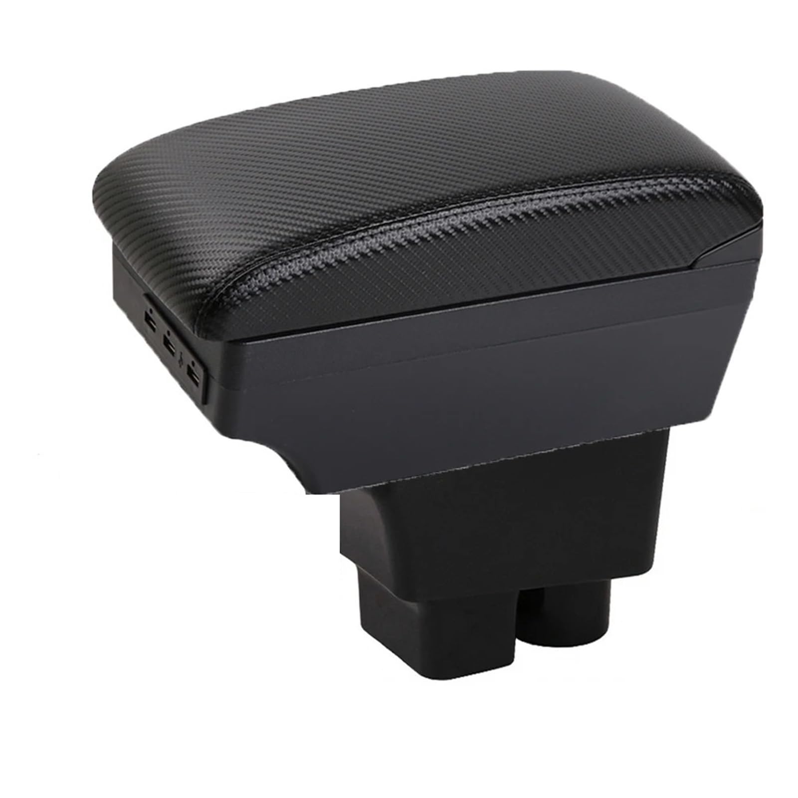 NOKRGQW Car Armrest Box For Skoda For Rapid Armrest Box Auto Storage Box Bracing Interior Details Retrofit Part(D-Black black line)