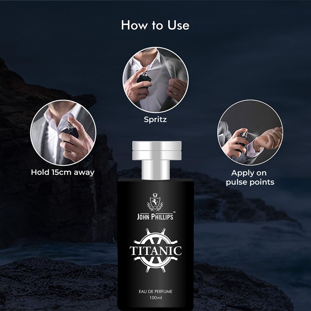 タイタニック　TITANIC 香水eau de toilette 100ml Buy John Phillips™ Titanic Eau De French Perfume - Unisex Perfume