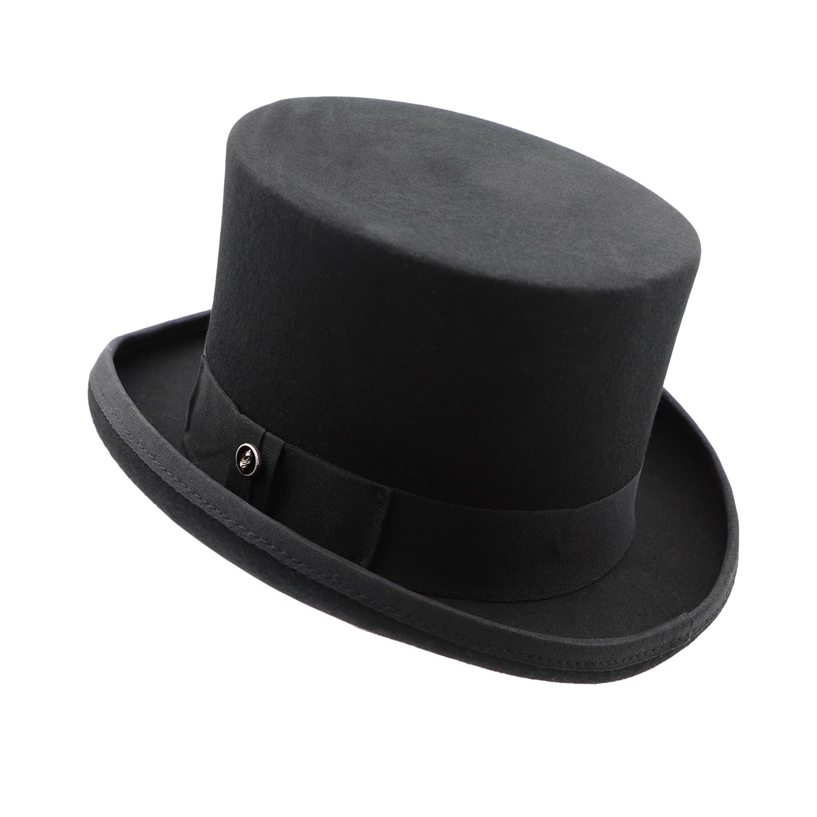 Zylinder Hut Herren Wollfilzhut Bowler Hut Fedora Melone für Damen Filzhut Melonenhut Derby Top Hat für Fasching Cosplay Karneval Halloween