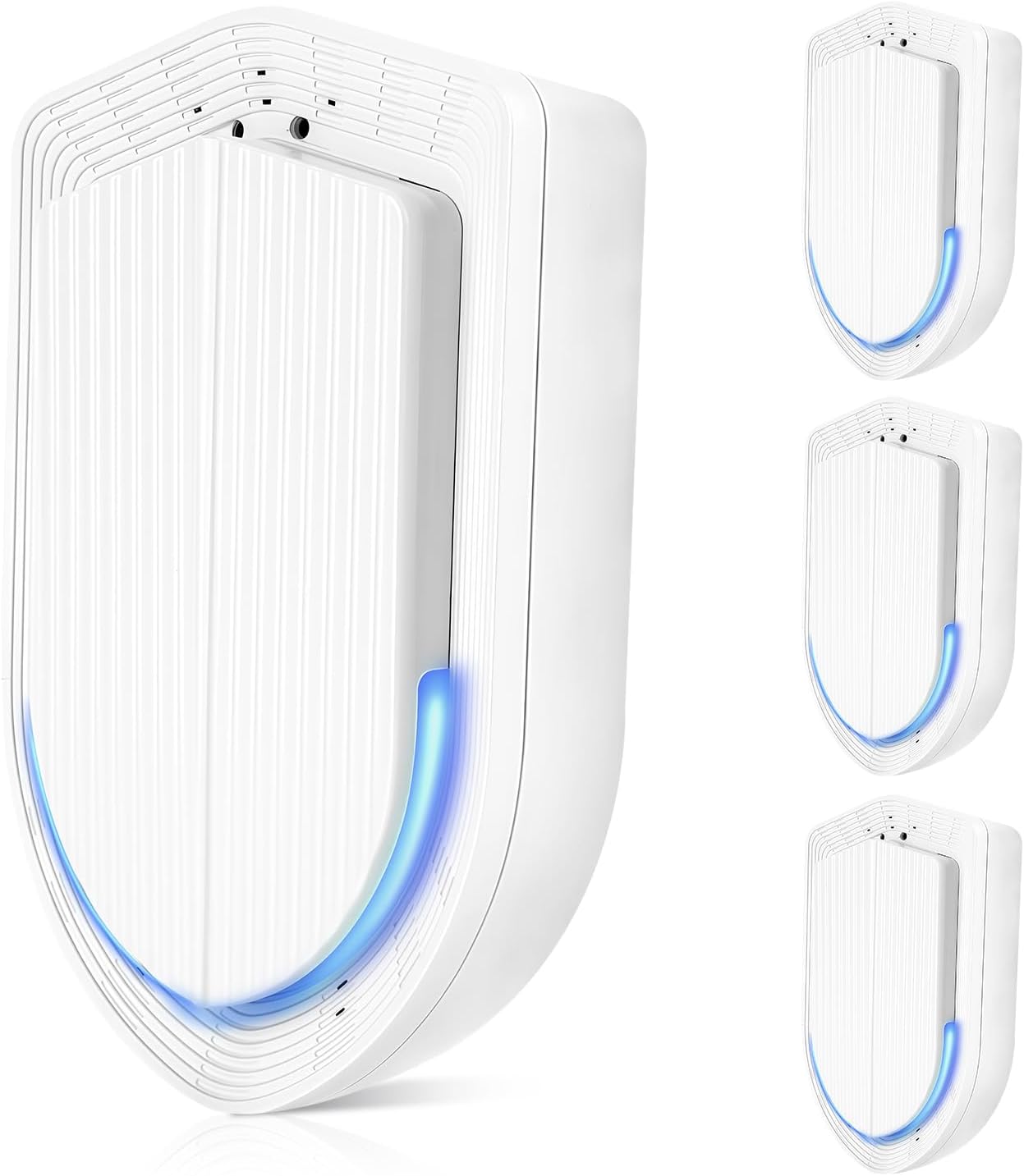 Plug In Air Ionizers - 4Pack Negative Ion Technology Air Purifier, Quiet Mini Air Freshener for Home, Bedroom, Office, Basement - Portable Air Purifiers for Odor, Dust, Smoke, Pet Smell White