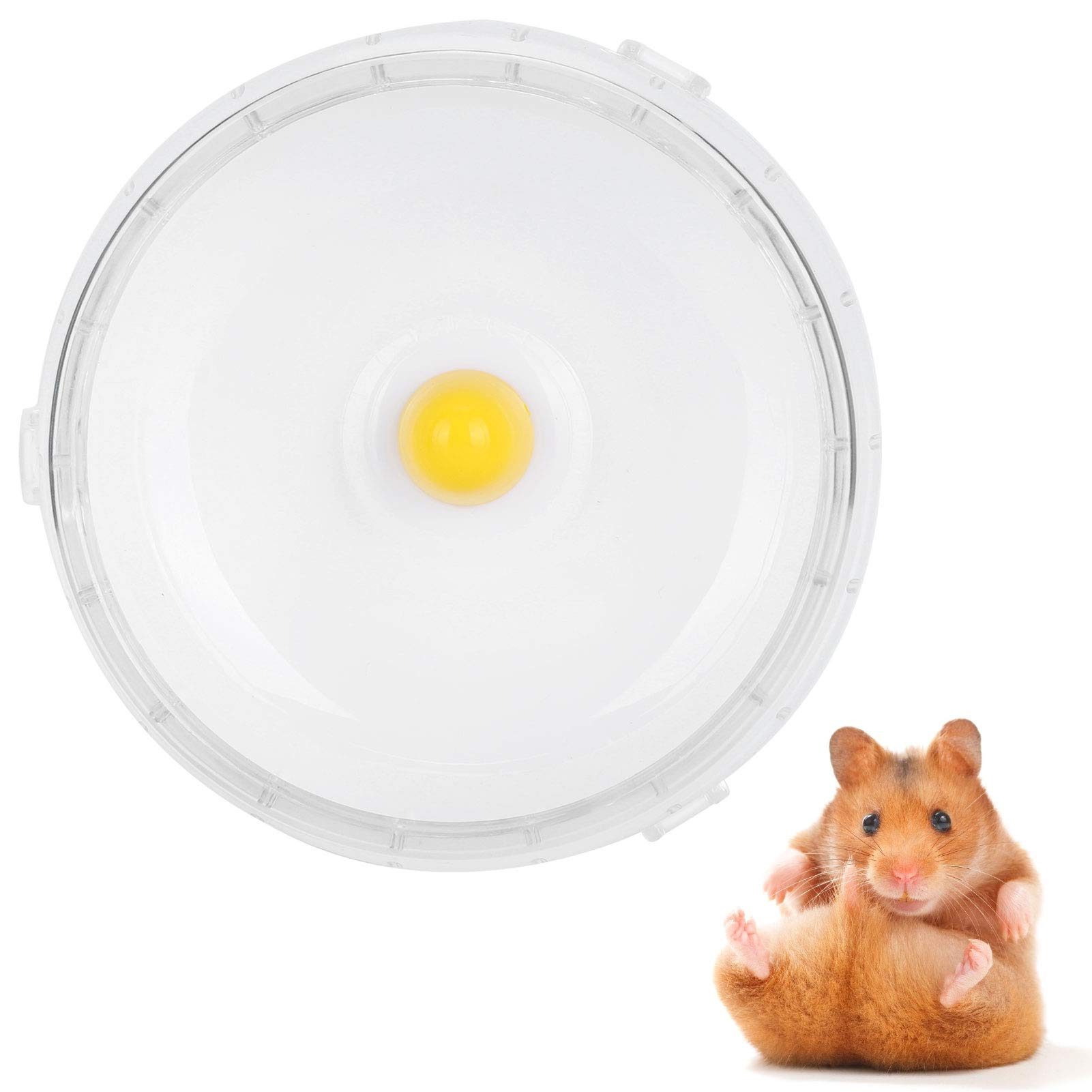 Koła do Biegania Chomika, Ciche Koło ćwiczeń z Liniami Przeciwpoślizgowymi, dla Chomika i Małego Zwierzaka (14 cm)