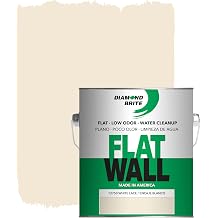 Diamond Brite Flat Latex Paint, White Lace, 1 Gallon, 12750-1