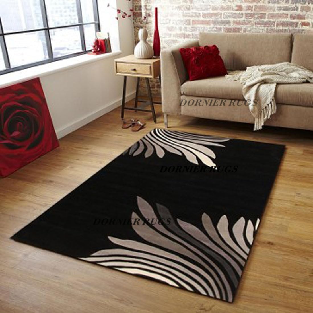 Embossed Carved Handmade Export Quality Tuffted Pure U.K. Collection Thick Geometrical Classic Vintage Durable Carpet for Living Room Bedroom Carpets (Carpet 9 x 12 feet)