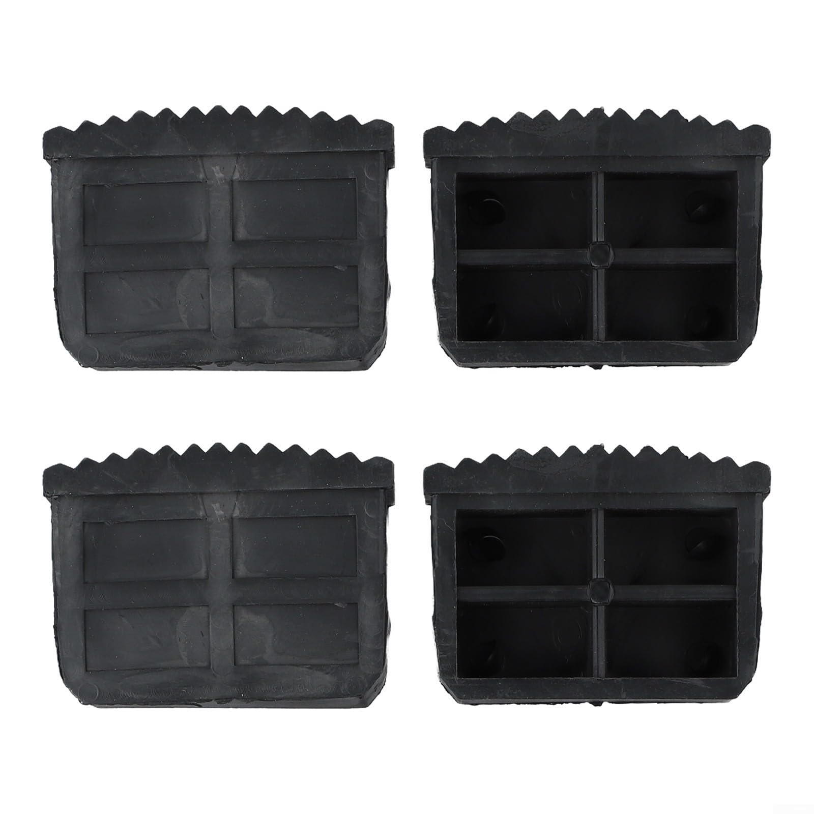 Piedini In Gomma Antiscivolo Per Scale - Set Di 4, 60x22 Mm, Per Maggiore Stabilità E Protezione Del Pavimento