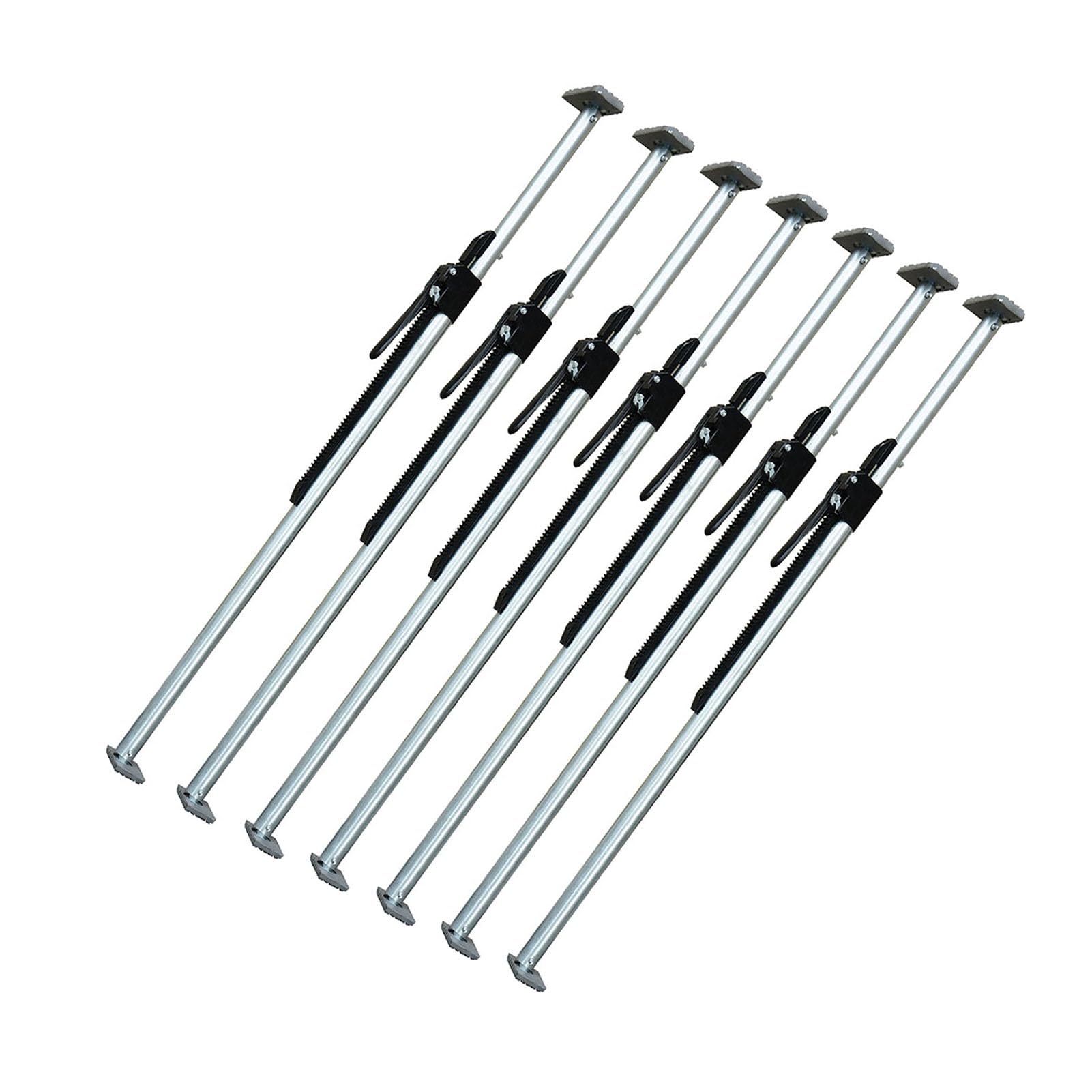 QIYFOZ Ratcheting Cargo Bar，，Adjustable Pickup Truck Bed Cargo Bar, 51.2-74.8 Inches, Universal Ratcheting Stabilizer, Truck Bed Divider for Safe Transport, 7-Piece Set (130-168