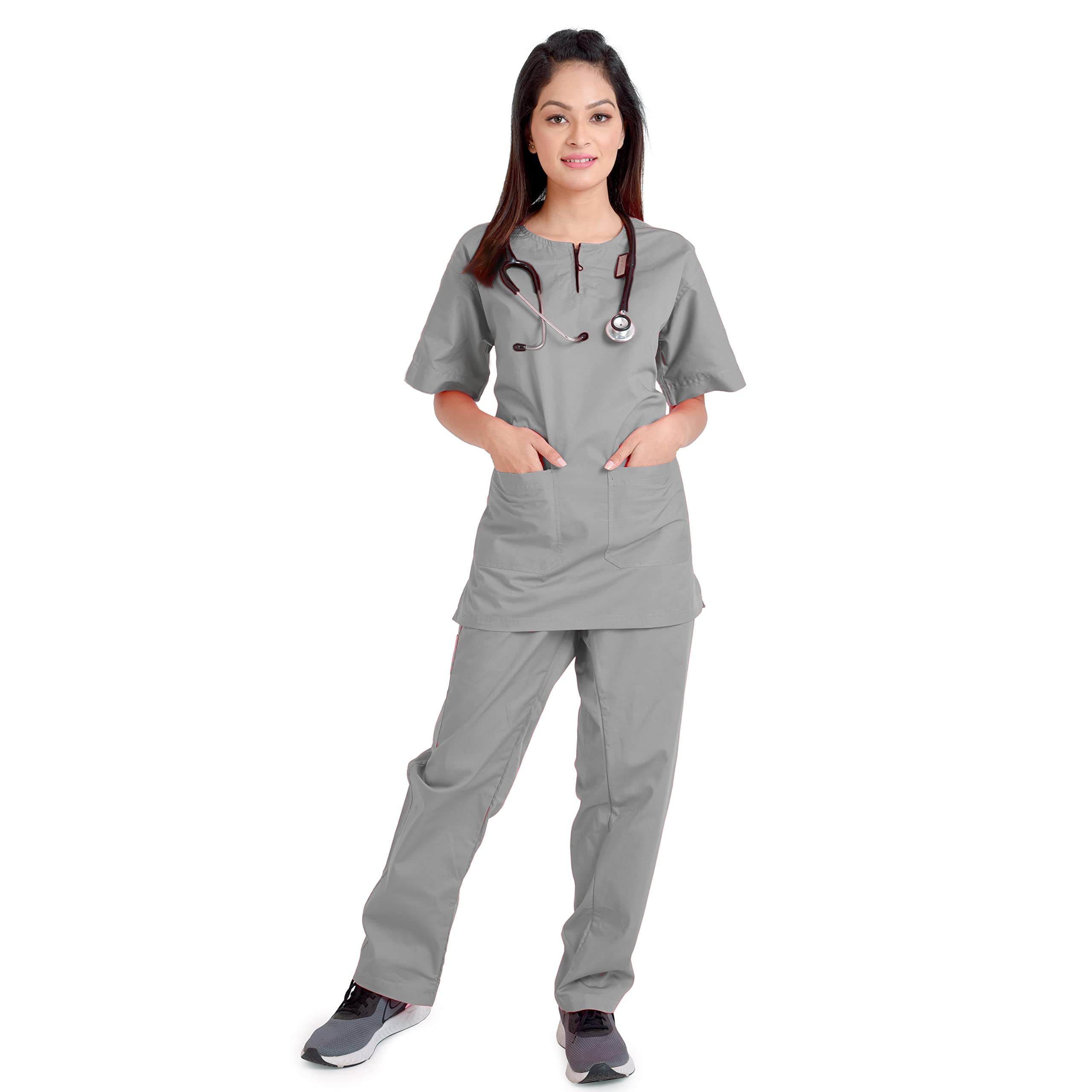 adhyah TrendyUniform Womens Scrub Suits for Doctors Made Using Mill Fabric Comfortable for Long use Hospital Scrub. (B0B1VL8CTL) Amazon Price History, Amazon Price Tracker