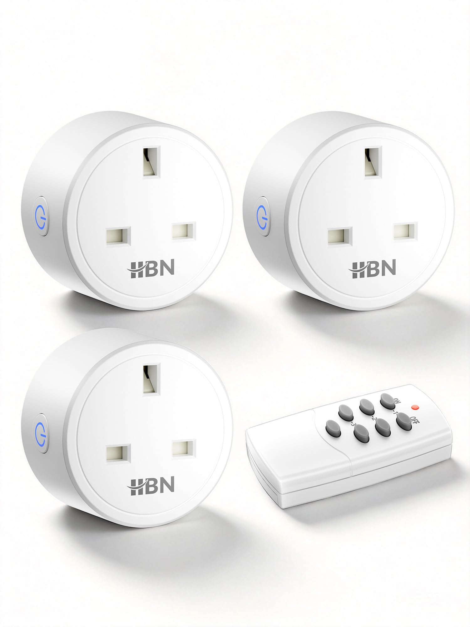HBN 13A Remote Control Sockets Plug with ON/OFF Light Switch for Christmas