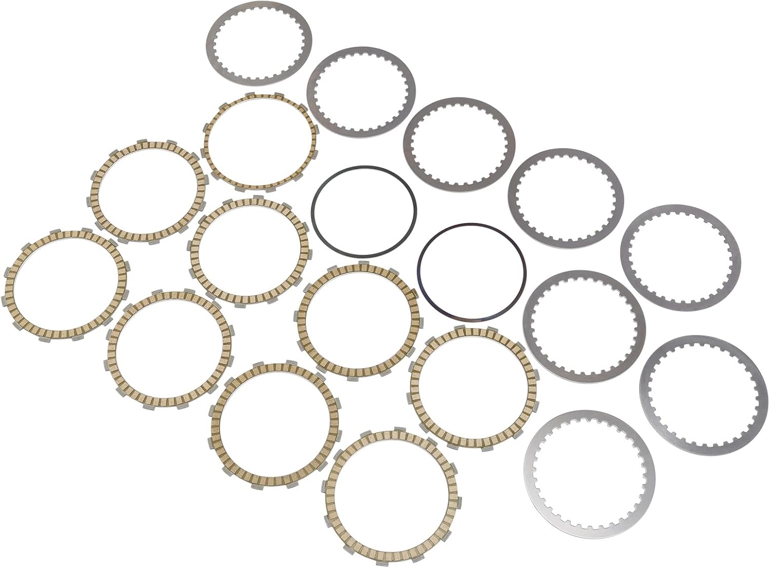 TCT-MOTORPARTS Drive Clutch Plates Kit Fits for Harley Twin Cam Touring Road King Softail Dyna Twin Cam 1999-2017