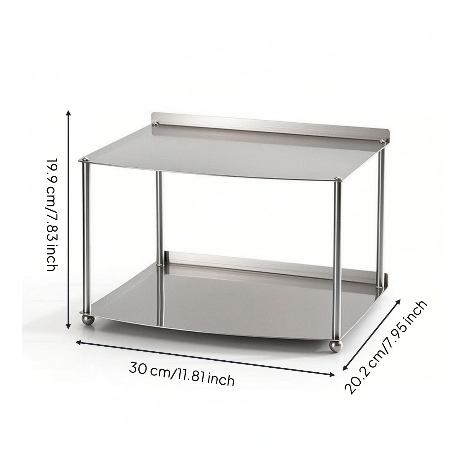 Soporte Doble Acero Inoxidable con, style to 1