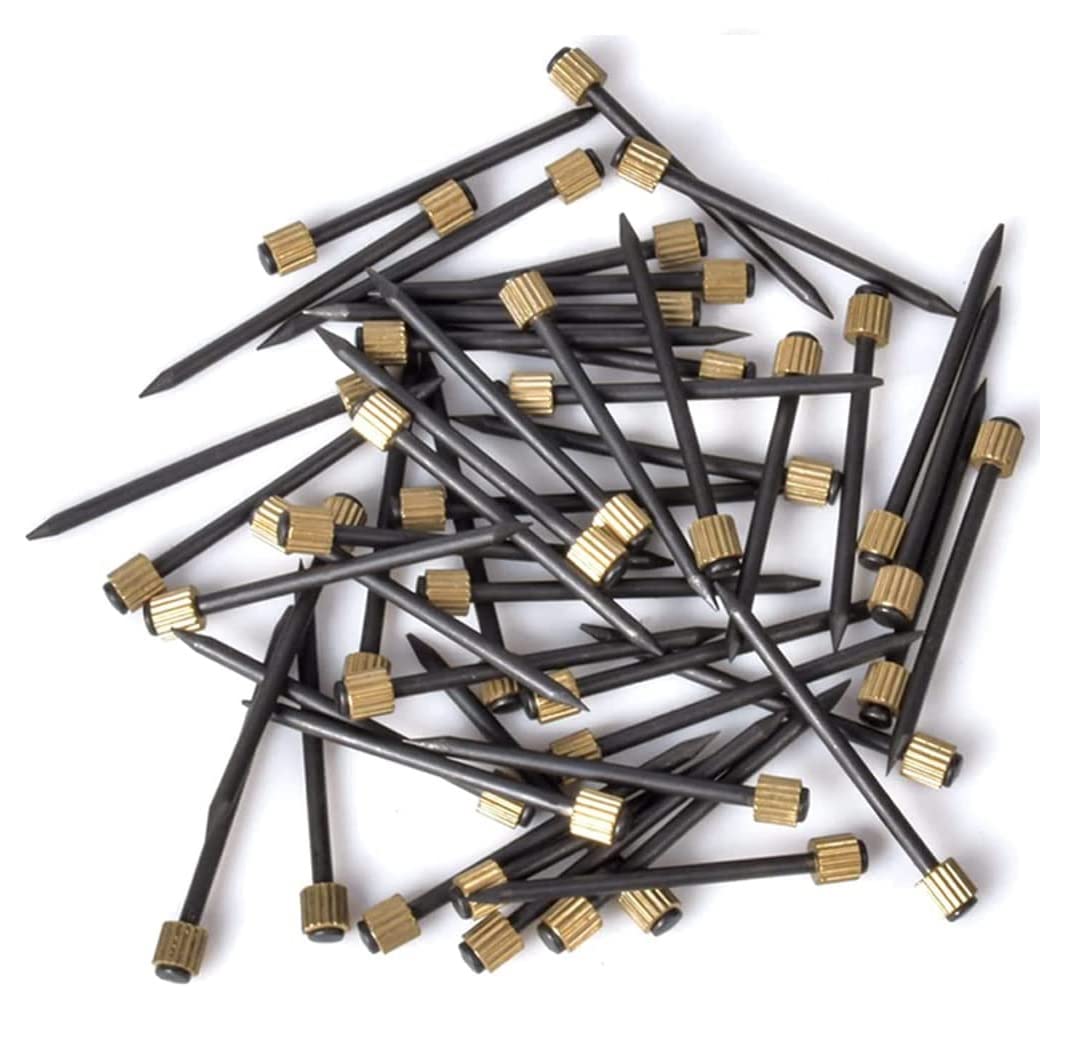 Merriway BH06990 Ganci Per Quadri In Acciaio – Portata 45 Kg, 3 Fori Guida, Testa In Ottone, Oro, Confezione Da 10 - 4