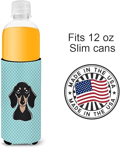 Miniatura 8 de Caroline's Treasures BB1281CC Tablero de ajedrez verde lima inglés Bulldog Inglés para latas o botellas, funda lavable para bebidas, soporte aislado