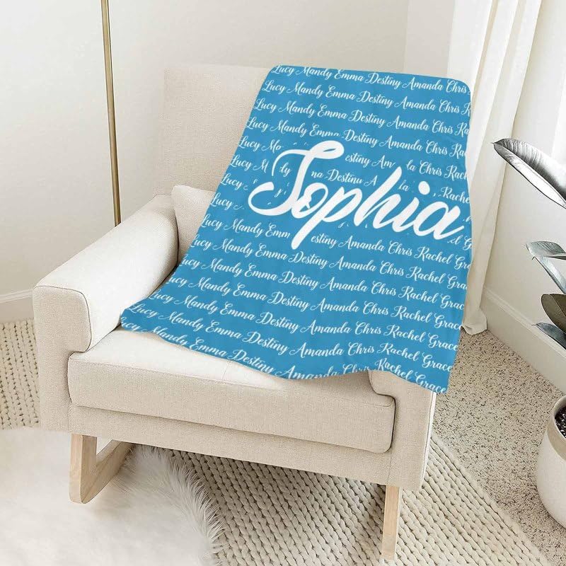 Miniatura 7 de D-Story Manta personalizada para bebé niña niño con foto de nombre manta personalizada de niña negra, manta de bebé con estampado de animales, ideas