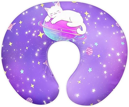 Miniatura 28 de Funda de almohada de lactancia de dibujos animados para recién nacido, estampado de perro salchicha en forma de U, funda de almohada de lactancia