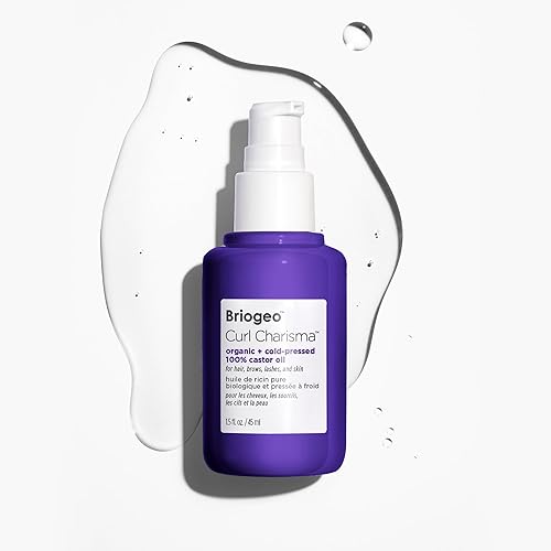 Miniatura 4 de Briogeo Curl Charisma orgánico + aceite de ricino 100% prensado en frío, cabello saludable, pestañas, cejas e hidratado, piel brillante, vegano, sin