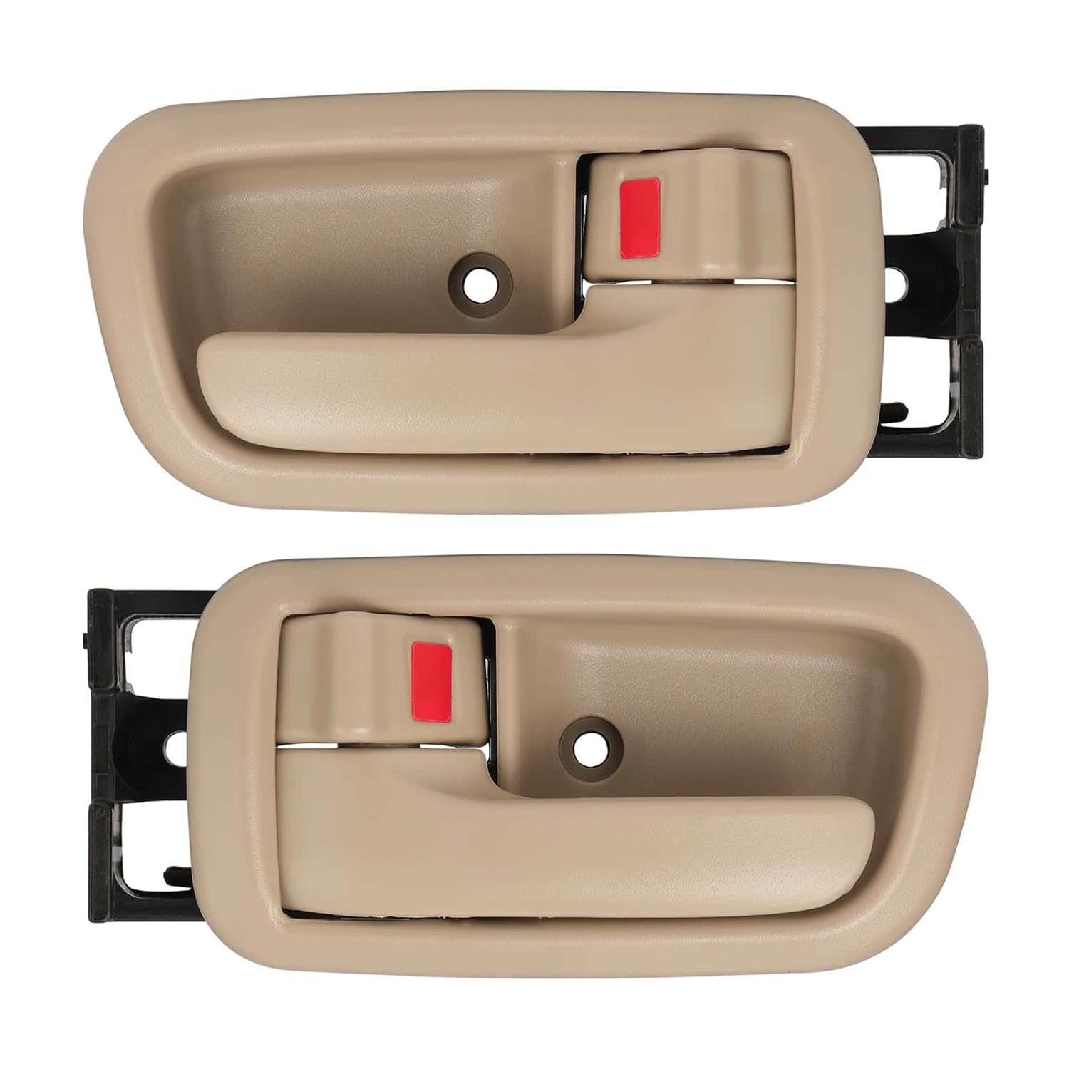 SOEKAVIA Interior Door Handles with Bezel Fit for Toyota Tundra 2000 2001 2002 2003 2004 2005 2006 Replacement for 692050C010E1 692060C010E1 81257