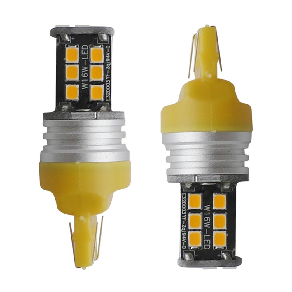 TABEN Ampoules LED 1156 BA15S P21/5W Switchback Blanc/Ambre 42SMD 2835 – Clignotants + Feux De Jour Double Couleur 12V (Pack De 2)