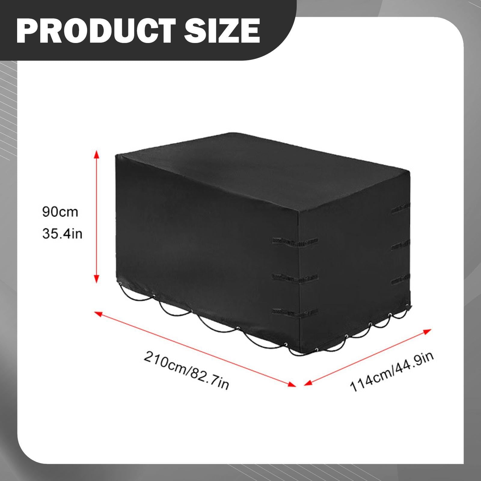 Fenteer Funda para Remolque Resistente Al Polvo Y Sol Fabricada en Oxford Protección contra Lluvia Y Viento para Plegable Y Fácil de Instalar Adecuad, 420d