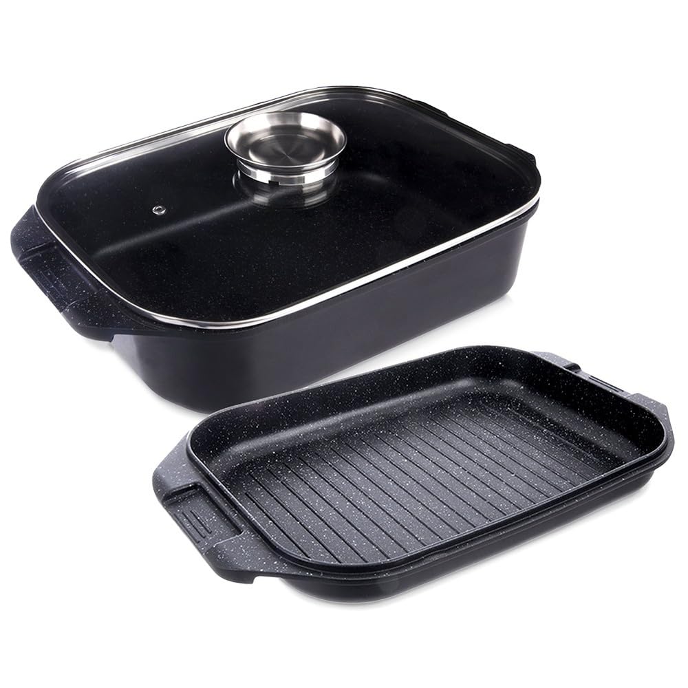 orion group Granitowa brytfanna z pokrywką 3 w 1 Grande 41 x 26 x 15 cm, 7 l