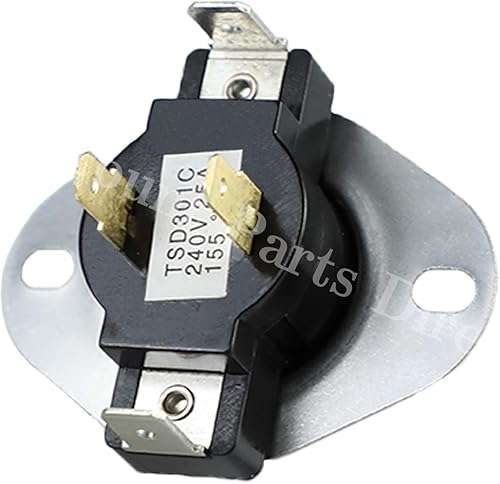 Miniatura 2 de 3387134 Piezas de repuesto de termostato de límite alto para secadora Whirlpool Kenmore Maytag Dryer reemplaza 306910, 3387134, 3387135, 3387139,