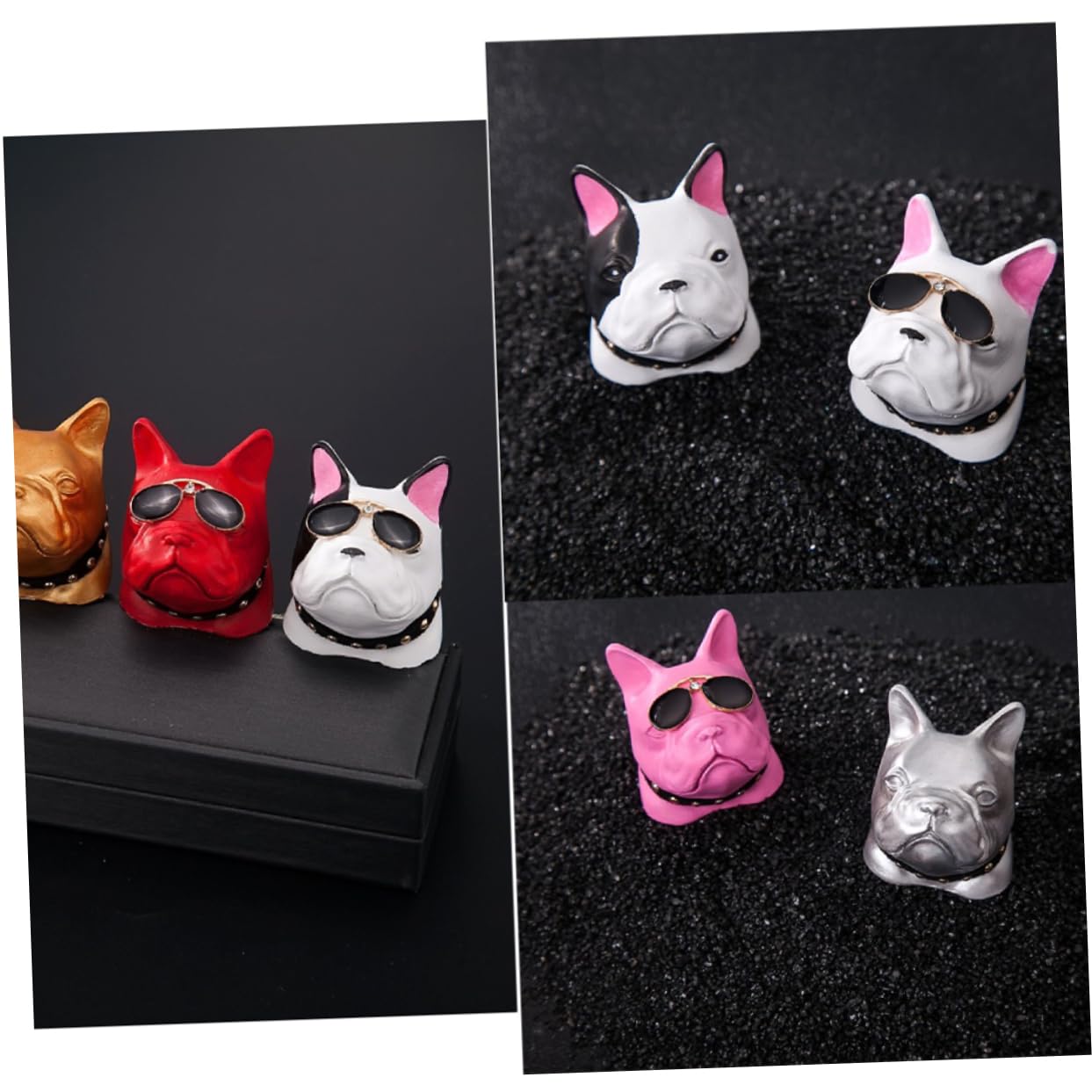 ABOOFAN 3pezzi Car Air Freshener Clip Pitbull Diffusore Fragranza Per Auto Decorazione Per Venti Facile Da Installare Per Delle Auto