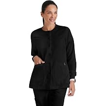 BARCO Greys Anatomy Scrubs - سترة Jamie Warm-Up للنساء، مزودة بحزام داخلي، سترة مقشرة نسائية فائقة النعومة