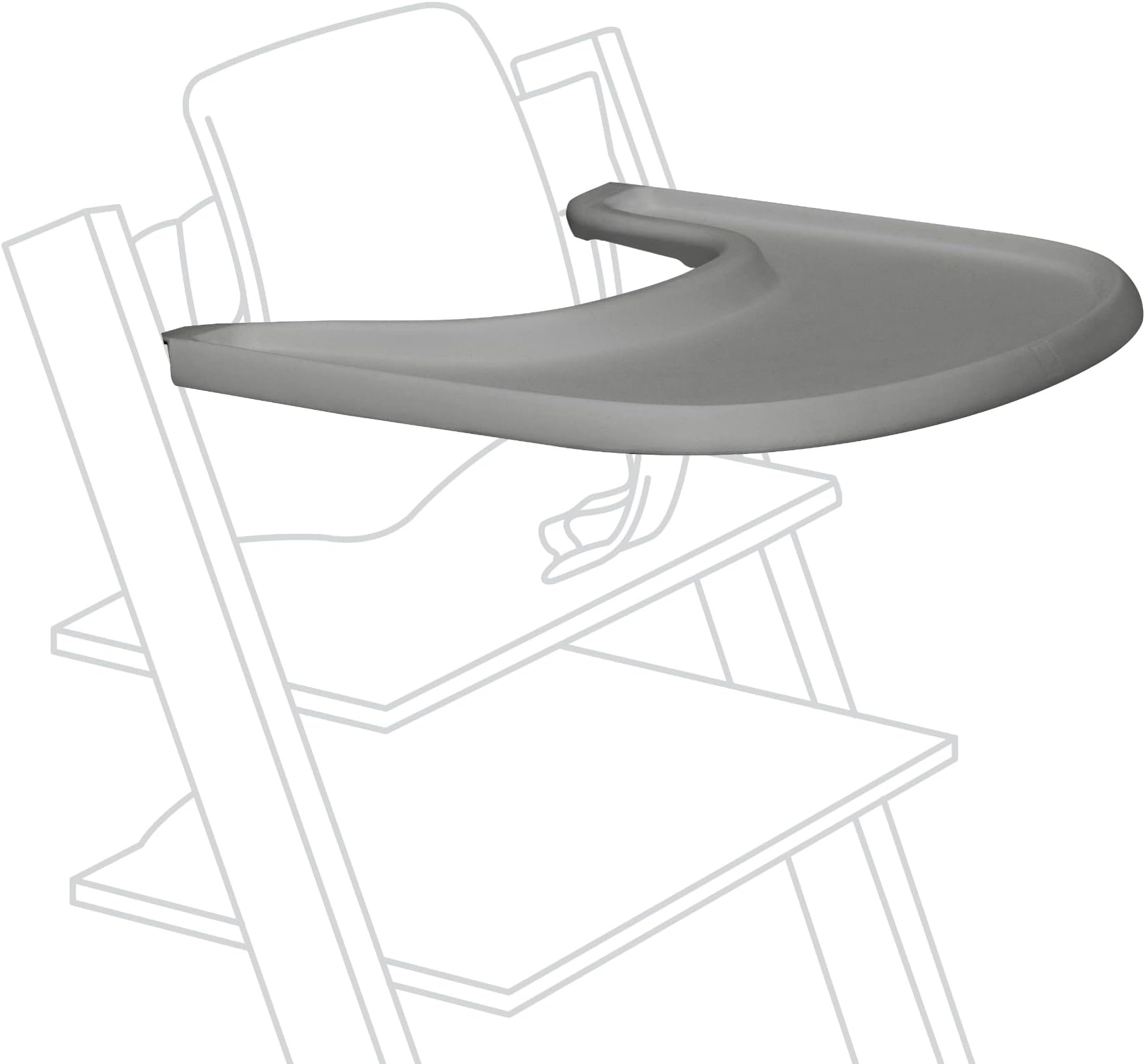 Tripp Trapp Tray - Designed Exclusively for Tripp Trapp baby Chair + Tripp Trapp Baby Set - Convenient to Use & Clean - Made with BPA-Free Plastic - Suitable for Toddlers 6-36 Mths - Storm Grey