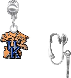 University of Kentucky Cat Logo Earrings CLIP-ON