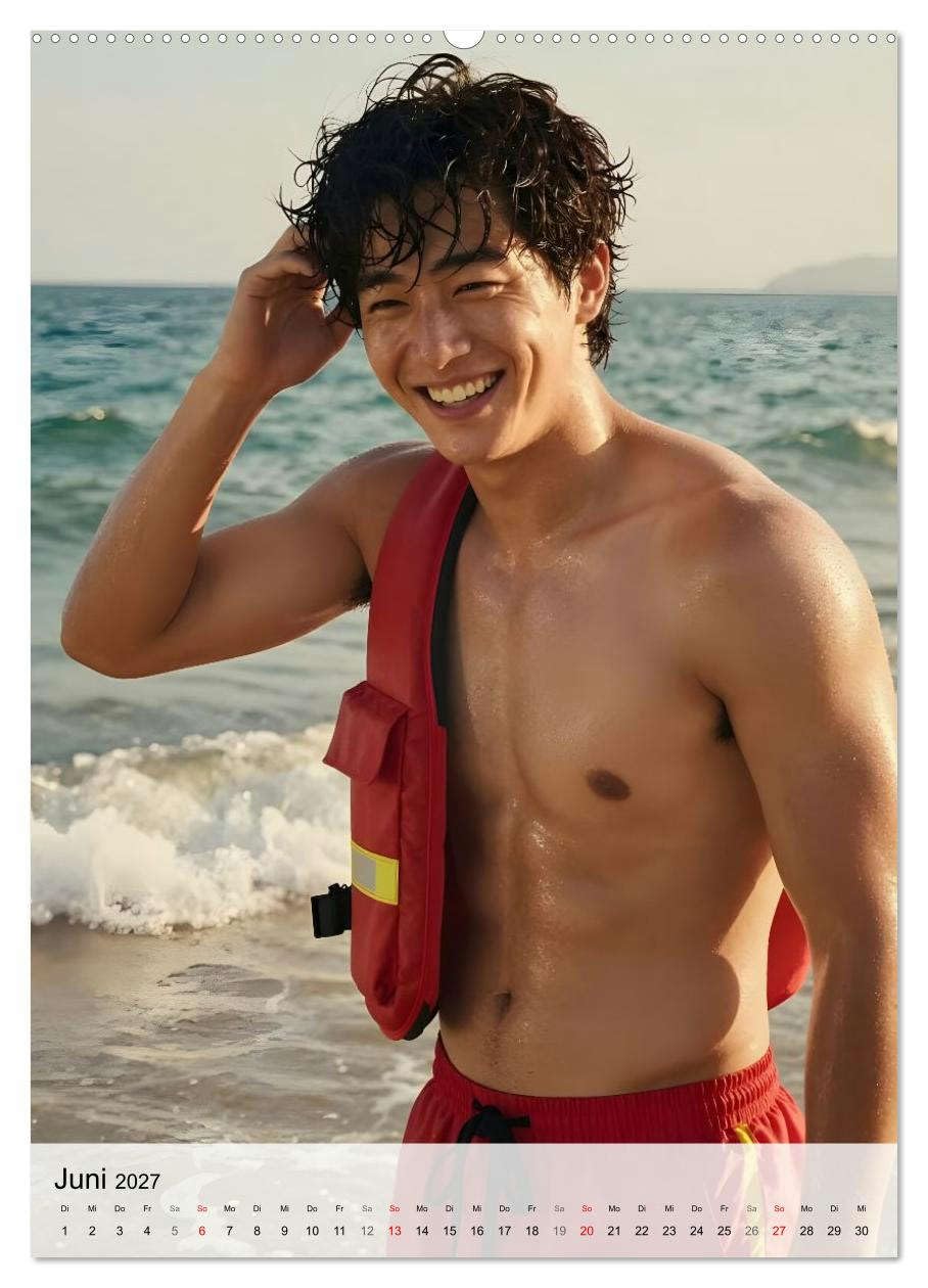Echte Kerle – K-Drama Stil (hochwertiger Premium Wandkalender 2027 DIN A2 hoch), Kunstdruck in Hochglanz: Unwiderstehliche Männer aus der Welt der K-Dramen (CALVENDO Erotik)