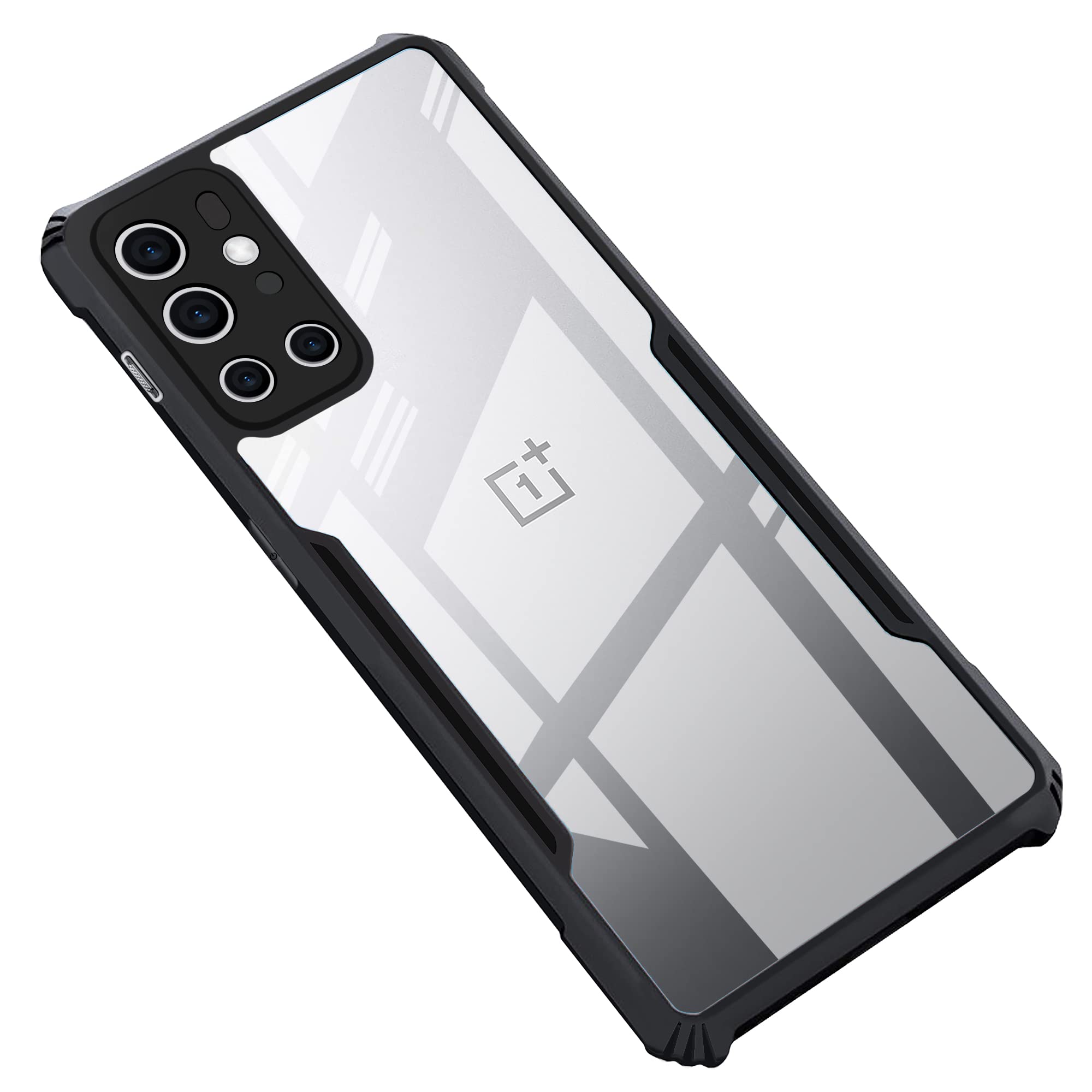 CEDO OnePlus 9 Pro (5G) Back Case Cover | Camera Protection Shockproof Bumper-Edge | Acrylic Crystal Clear 360 Degree Protection TPU+PC | Transparent Eagle Back Case Cover (Black) (B0979CPKJ9) Amazon Price History, Amazon Price Tracker