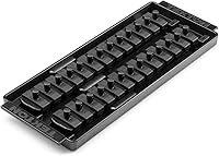 Vista 17 de TEKTON Unidad de 1/4 pulgadas x riel de enchufe de 13 pulgadas, 15 clips (rojo) OSR02115 Fabricado en Estados Unidos