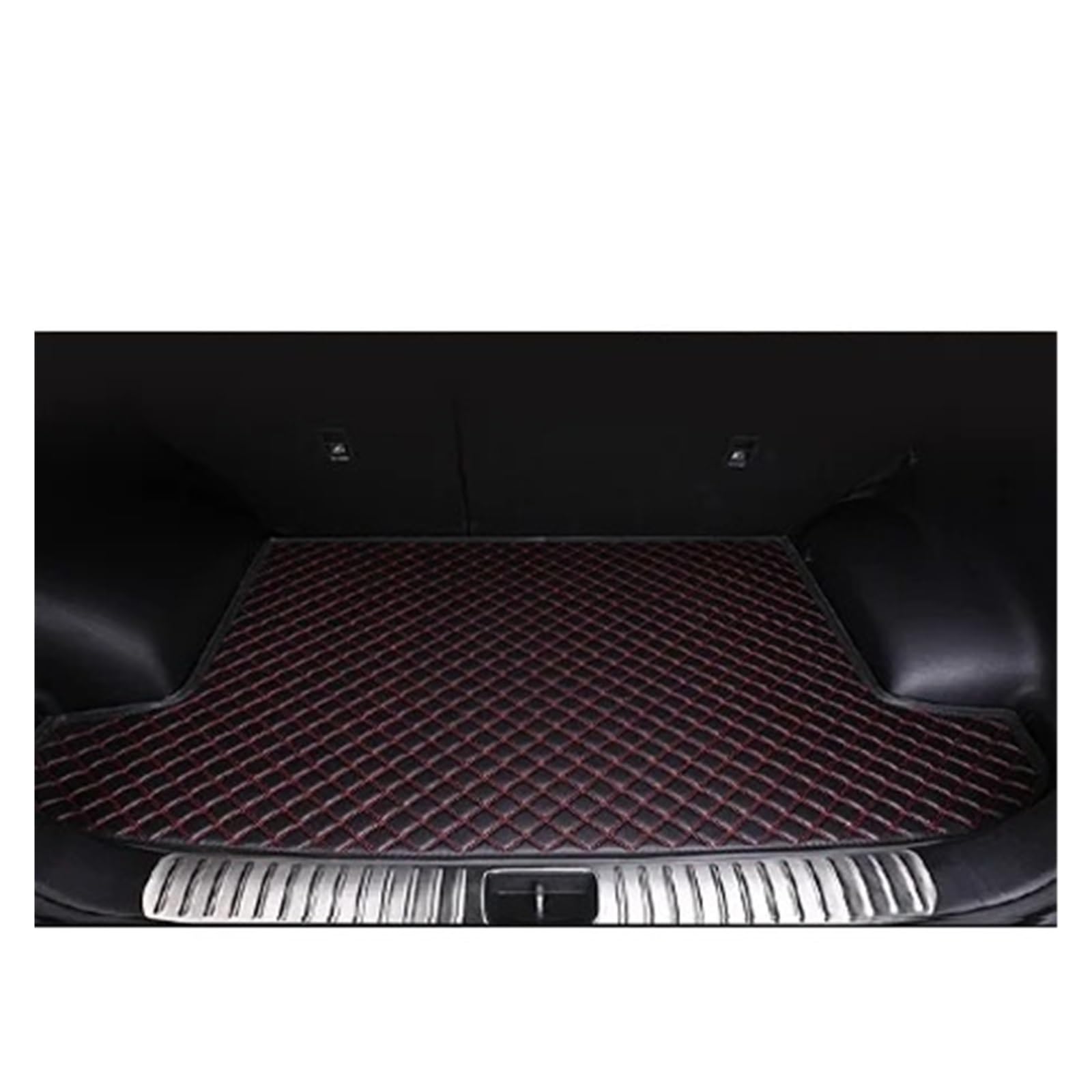Kofferraumwanne Für Lexus RX 2004-2006 Auto Vollständige Abdeckung Kofferraum Matte Leder Auto Kofferraum Pad Cargo Liner Schutzfrachtmatte(Black red)